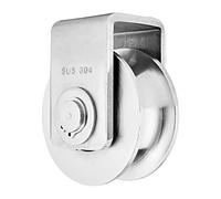 GmeDhc Polea Carrucola con Cuscinetti, Rueda de Polea Simple 38-40mm, Poleas para Cuerda, Poleas de Inversión, Carga Segura 191 kgs, para Cuerdas Uso Interior y Exterior