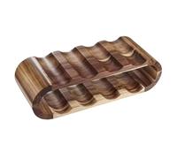 GMGQJST Botellero Vino Estante for vinos de Doble Capa, Expositor de Botellas de Vino, Adornos for Restaurante, Bar, Mesa, Estante for Vino Tinto