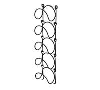 GMGQJST Botellero Vino Toallero de baño de Hierro Forjado, botellero de Pared, Estante de Almacenamiento Multifuncional con múltiples Capas, toallero(Black)