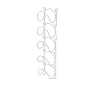 GMGQJST Botellero Vino Toallero de baño de Hierro Forjado, botellero de Pared, Estante de Almacenamiento Multifuncional con múltiples Capas, toallero(White)