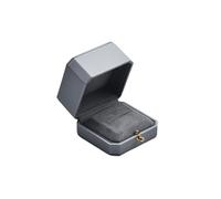 GMGQJST Caja Anillo Caja de Cuero de Primera Calidad for Parejas, Doble Anillo, for Ceremonia de Boda, Colgante de Compromiso, Pendientes, Soporte for Collar, Caja de Regalo de joyería(H07501)