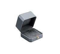 GMGQJST Caja Anillo Caja de Cuero de Primera Calidad for Parejas, Doble Anillo, for Ceremonia de Boda, Colgante de Compromiso, Pendientes, Soporte for Collar, Caja de Regalo de joyería(H07503)