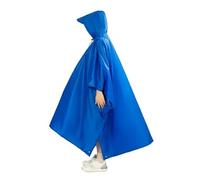 GMGQJST Chubasquero Mujer Portable Multifunctional 3 In 1 Rain Coat Hiking Camping Raincoat Poncho Mat Awning sturdy Outdoor Activity Rain Gear Supplie(Blue)