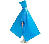 GMGQJST Chubasquero Mujer Portable Multifunctional 3 In 1 Rain Coat Hiking Camping Raincoat Poncho Mat Awning sturdy Outdoor Activity Rain Gear Supplie(SKY BLUE)
