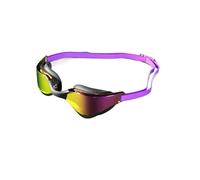 GMGQJST Gafas Natacion Mujer Gafas de natación HD con lente gran angular, ajuste cómodo, puente nasal ajustable, diseño elegante for deportes de natación.(Purple gold)