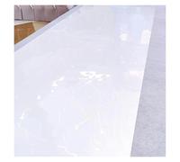 GMGQJST Moqueta por Metros Alfombra de Pasillo con Espejo, Color Blanco y Plateado, de 10 m por Rollo y 1 m de Ancho, Ideal for Bodas, Ceremonias y Pistas de Baile.