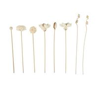 GMGQJST Palitos De Ratan para Mikado 8 difusores de Aroma de ratán con Flor de Loto Artificial, recambios for Manualidades Florales for decoración del hogar