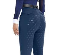 GMGQJST Pantalones de equitación Pantalones De Equitación De Silicona con Asiento Completo, Mallas Y Leggings For Montar A Caballo, Ropa Ecuestre For Mujer(Blue,XS)