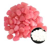 GMGQJST Piedras Acuario 50 Uds. De Adornos for Acuario, Piedras Luminosas Que Brillan en la Oscuridad, guijarros Decorativos(Purple)