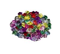 GMGQJST Piedras Acuario 50 Uds. De Confeti, Adorno de Boda, adoquines, Paisaje for Acuario, Piedras Artificiales Coloridas, Cubitos de Hielo de Cristal, guijarros de Relleno for jarrón(Multi-Colored)