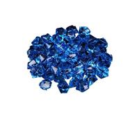 GMGQJST Piedras Acuario 50 Uds. De Confeti, Adorno de Boda, adoquines, Paisaje for Acuario, Piedras Artificiales Coloridas, Cubitos de Hielo de Cristal, guijarros de Relleno for jarrón(Dark Blue)