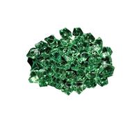 GMGQJST Piedras Acuario 50 Uds. De Confeti, Adorno de Boda, adoquines, Paisaje for Acuario, Piedras Artificiales Coloridas, Cubitos de Hielo de Cristal, guijarros de Relleno for jarrón(Green)