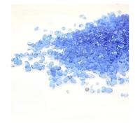 GMGQJST Piedras Acuario Guijarros de Vidrio Transparente for pecera, guijarros de Colores, Accesorios for Acuario, decoración del hogar, 100/200/500g(Blue2,100g)