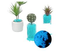 GMGQJST Piedras Acuario Piedras Preciosas de luz Nocturna de 1cm, fluorita Artificial Brillante, decoración de peceras for Acuario, paisajismo, Piedras de Colores, guijarros Brillantes(Blue)