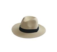 GMGQJST Sombrero De Paja Sombrero de Paja de Cabeza Grande con Sombrero Tejido de Paja Plegable de Talla Grande 60-64cm Sombrero de Copa for Hombre protección Solar Sombrero sombreado(Beige,61-64cm)