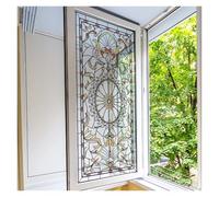 GMGQJST Vinilo Ventana Privacidad Película De Privacidad For Ventana, Vinilo Decorativo 3D, Calcomanías De Vidrieras Estáticas, Pegatinas For Ventana, Baño, Cocina, Decoración De Ventana