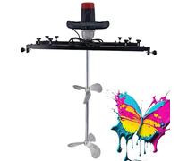 GmhXylophyte Agitador IBC, con HéLice Plegable - MáQuina Mezcladora De Tanque EléCtrico 3000w, For Mezclar Pinturas - RPM Sin Carga 0-800rpm - For Un Uso FáCil B.Three-LeafWheel