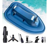 GmhXylophyte Kit De Moto AcuáTica Inflable De Verano con Motor De 500 W, 130/160 Min De Uso, Capacidad MáXima De Carga: 200 Kg, Duradero, PortáTil Y FáCil De Plegar A