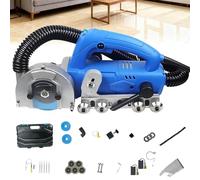 GmhXylophyte MáQuina PortáTil Autoaspiradora para Abrir Juntas De Baldosas 1200 W 9000 RPM, Limpiadora EléCtrica Lechada con Juego Herramientas, Ranuradora Multifuncional B