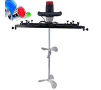 GmhXylophyte Mezclador EléCtrico De 3000 W Agitador, Mezclador De Tanque De Barril IBC De Una Tonelada, Herramienta AutomáTica para Mezclar Pintura, para Especias B.Three-LeafWheel