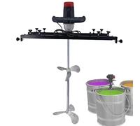GmhXylophyte Mezclador EléCtrico De Pintura, Herramienta De Mezcla AutomáTica, Soporte TelescóPico De 65-125 Cm para LíQuidos Viscosos, Materiales De Revestimiento De Tinta B.Three-LeafWheel