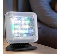GmhXylophyte Simulador De TV - TV Falsa - Completo con El Adaptador De Red - Sensor De Luz Y Temporizador, Se Enciende AutomáTicamente Al Anochecer Y Se Apaga Al Amanecer A12LED