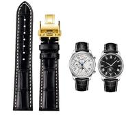 GMJGCIRVC 19 mm de 20 mm de 21 mm de muñeca para colección de maestros l3 l4 l2.628/l2.673 reloj correa de cuero de vaca de cuero de cuero hebilla de mierda