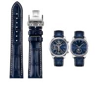 GMJGCIRVC 19 mm de 20 mm de 21 mm de muñeca para colección de maestros l3 l4 l2.628/l2.673 reloj correa de cuero de vaca de cuero de cuero hebilla de mierda