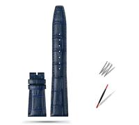 GMJGCIRVC 20mm 21mm 22mm Cowhide Leather Watch Band Replacement for Porotfino Family PILOT'S Watches Strap Folding Buckle