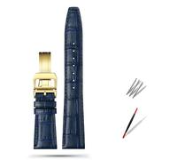 GMJGCIRVC 20mm 21mm 22mm Cowhide Leather Watch Band Replacement for Porotfino Family PILOT'S Watches Strap Folding Buckle