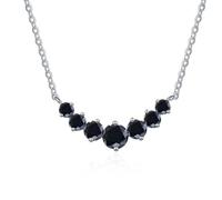 GMJGCIRVC Accesorios Collar de moissanita 2,8 para Mujer, Corte Redondo, Color D, Collares con Colgante de Diamantes Creados en Laboratorio, Uso Diario, Fiestas, Bodas