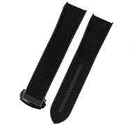 GMJGCIRVC Banda de reloj de goma de nylon para Omega Men despliegue Strap Strap Watch Story Silicone Watch Cadena de pulsera