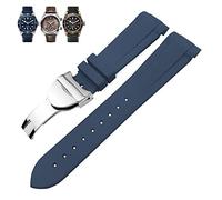 GMJGCIRVC Banda de reloj de goma natural 20 mm 22 mm Especial para Tudor Black Bay 1958 39 mm 41 mm Gmt Pelagos Pin/Hebilla plegable