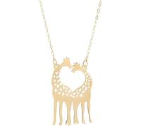 GMJGCIRVC Collar accesorios jirafa para mujer, niñas de dibujos animados, abalorio, joyería, bonito colgante de animal, cadena simple