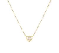 GMJGCIRVC Collar con Colgante de corazón Redondo para Mujer, Gargantilla de Cadena, Collares de joyería Fina, Hecho en China