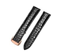 GMJGCIRVC Genuine Leather Band Alligator For Omega 300,300M,600,007 Watch Strap 18mm To 24mm Crocodile Leather Strap For Men's And Women's