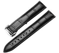 GMJGCIRVC Genuine Leather Watch Strap for Omega Watch wristband 19mm 20mm 22mm Deployant Clasp Black Brown Watchband Bracelet