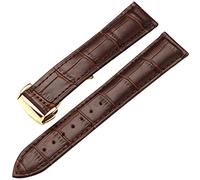 GMJGCIRVC Genuine Leather Watch Strap for Omega Watch wristband 19mm 20mm 22mm Deployant Clasp Black Brown Watchband Bracelet