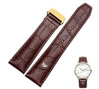 GMJGCIRVC Genuine Leather watchband For watches strap black brown 20mm 22mm with folding buckle bracelet