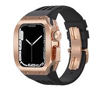 GMJGCIRVC Kit de modificación de la caja de reloj de aleación de goma deportiva de goma, para 8 7 6 5 4 SE 44 mm de 45 mm Serie VISTA REEMPLAZADO RELAPT STRAP KIT