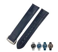 GMJGCIRVC Leather Watchband 18mm 19MM 20mm 22mm For Omega 300 De Ville AT150 Moon Watch Strap