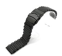 GMJGCIRVC Milanese Shark Mesh wristband For Breitling OMG Watchband 20mm 22mm Stainless Steel Watch Band Strap Bracelet