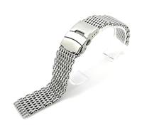 GMJGCIRVC Milanese Shark Mesh wristband For Breitling OMG Watchband 20mm 22mm Stainless Steel Watch Band Strap Bracelet