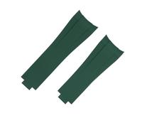 GMJGCIRVC Para GMT Natural Gubasto Start Store Glide Hebilla de extremo curvado de 20 mm bandas de fluororruber