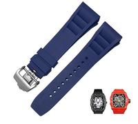 GMJGCIRVC Rubber silicone watch strap for RICHARD MILLE RM011 series Silicone Tape accessories men's watch strap 25-20mm