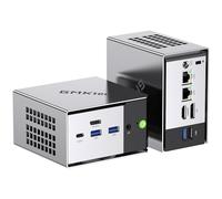 GMKtec AMD Mini PC Gaming Ryzen 5 Pro 6650H (6N/12H hasta 4.5GHz Beats 5825U) Micro PC M8 16GB DDR5 6400 1TB SSD M.2, incorpora OCuLink| Doble LAN 2.5G|WiFi 6E|Triple Pantalla 8K, para Oficina/Gaming