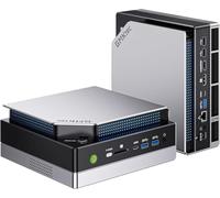 GMKtec EVO-X2 Mini PC AI AMD Ryzen AI MAX+ 395 (hasta 5,1GHz) Mini PC Gaming, 96GB LPDDR5X 8000MHz (12GB*8), SSD PCIe 4.0 de 1TB, Pantalla 8K Cuádruple, WiFi 7 y USB4, Lector de Tarjetas SD 4.0