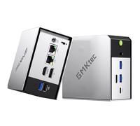 GMKtec M8 Mini PC, Soporte 3 años, AMD Ryzen 5 Pro 6650H supera 5825U/7430U, 16GB LPDDR5 1TB SSD, OCuLink, USB4, Dual LAN 2.5G, WiFi 6E, 4 Pantallas, Mini Ordenador de Sobremesa para Oficina y Gaming