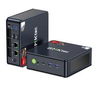 GMKtec Mini PC Ryzen 6600H, M6 Gaming Desktop con Soporte para Triple Pantalla, Doble LAN 2,5G, AMD R5 6600H (6N/12H hasta 4,50 GHz), 16 GB RAM DDR5 + 512 GB SSD PCIe, WiFi 6E, USB 4.0, BT 5.2, HDMI
