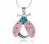 GMLRTOSPT Collar con urna de cremación para Cenizas, medallón de Cristal Redondo Transparente, Colgante conmemorativo de Cristal, Color Plata y Rosa.